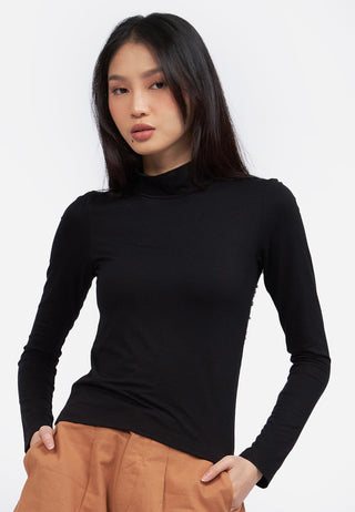 High Neck Long Sleeve Top