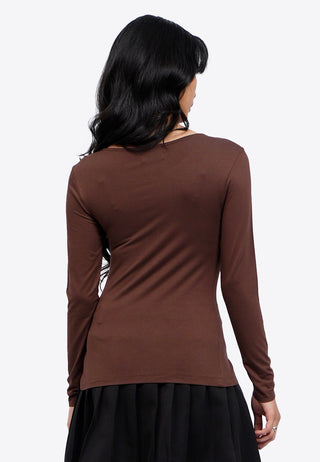 Button Up Long Sleeve Top