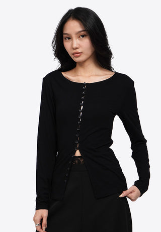 Button Up Long Sleeve Top