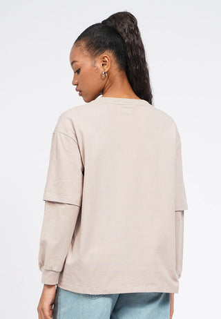 Double Layer Long Sleeve T-Shirt
