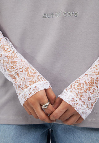 Oversized Double Layer Lace Top