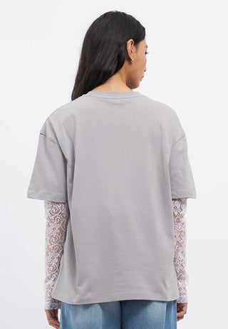 Oversized Double Layer Lace Top