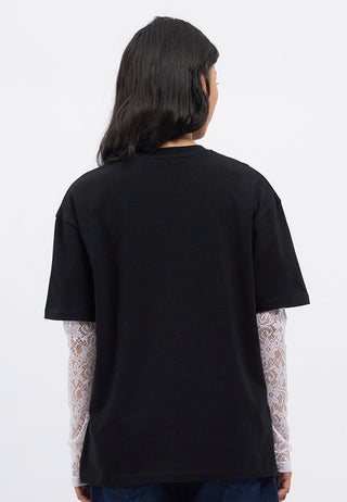 Oversized Double Layer Lace Top
