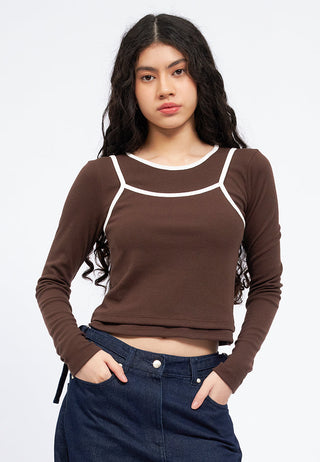 Double Layer Long Sleeve Top