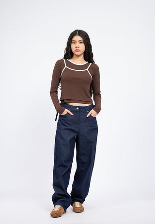 Double Layer Long Sleeve Top