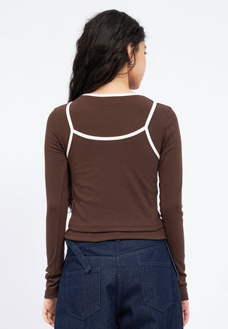 Double Layer Long Sleeve Top