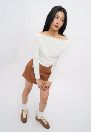 Off Shoulder Long Sleeve Top