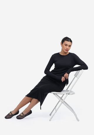Side Ruched Long Sleeve Top