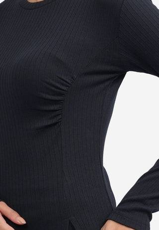 Side Ruched Long Sleeve Top