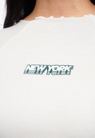 Long Sleeve Raglan Rib Top