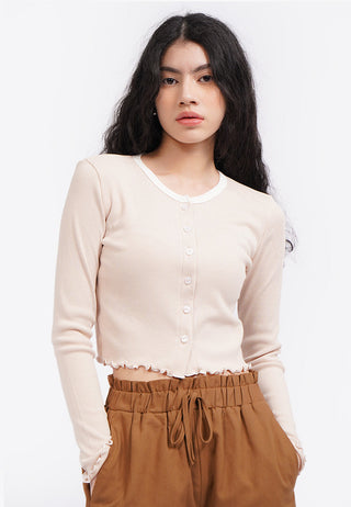 Button Up Long Sleeve Top
