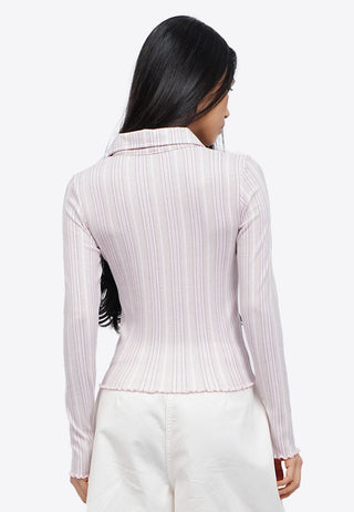 Button Up Long Sleeve Top