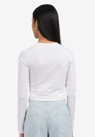 Side Ruched Long Sleeve Top