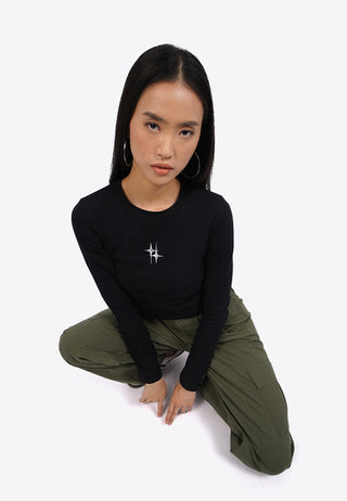 Long Sleeve Top with Side Ruched
