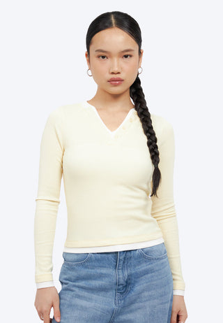 Double Layer Long Sleeve Top