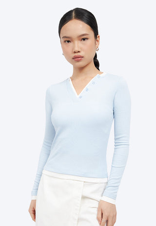 Double Layer Long Sleeve Top