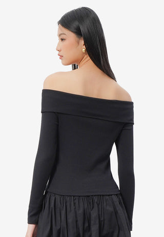 Off Shoulder Long Sleeve Top