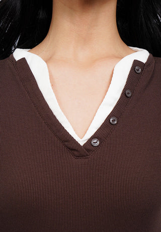 Double Layer Long Sleeve Top