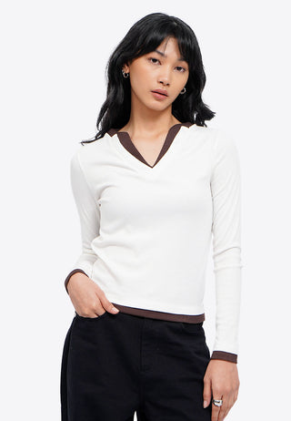 Double Layer Long Sleeve Top