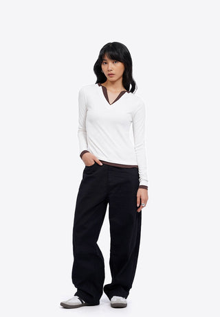 Double Layer Long Sleeve Top