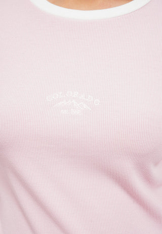 Embroidered Long Sleeve Crop Top