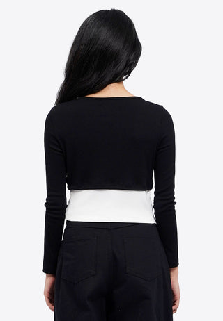 Double Layered Long Sleeve Top