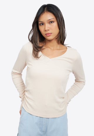 Long Sleeve Wrapped Top