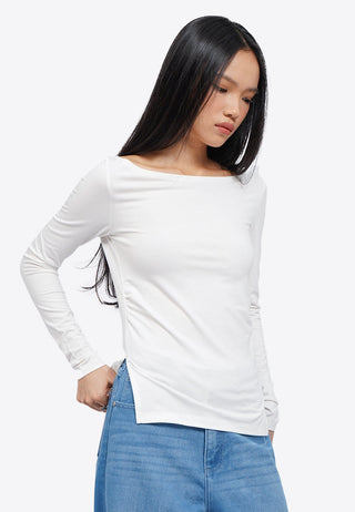 Gathered Details Long Sleeve Top