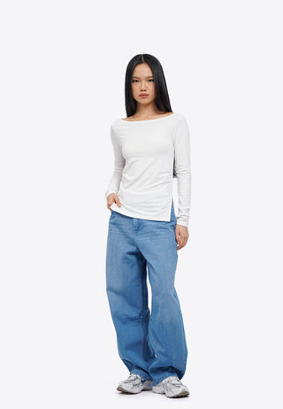 Gathered Details Long Sleeve Top