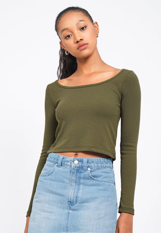 Long Sleeve Rib Top