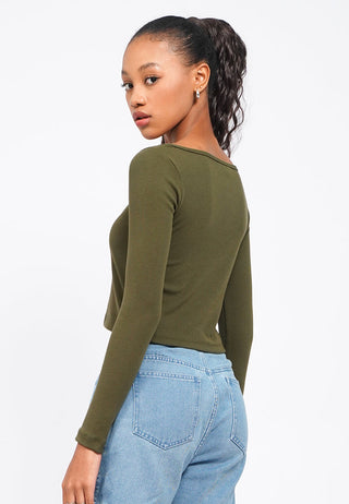 Long Sleeve Rib Top