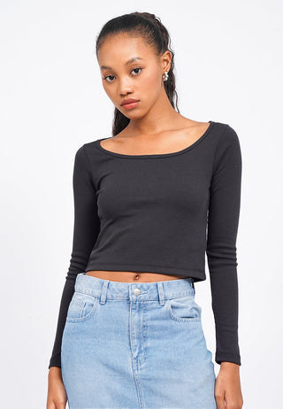 Long Sleeve Rib Top