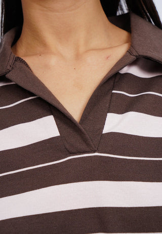 Oversized Long Sleeve Polo Shirt