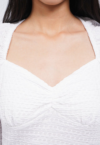 Textured Long Sleeve Knit Top