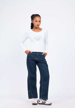 Scoop Neck Long Sleeve Top