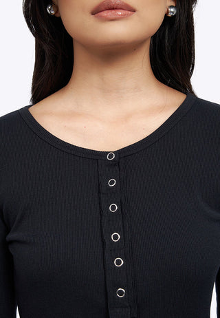Button Up Long Sleeve Top