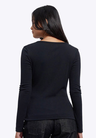 Button Up Long Sleeve Top