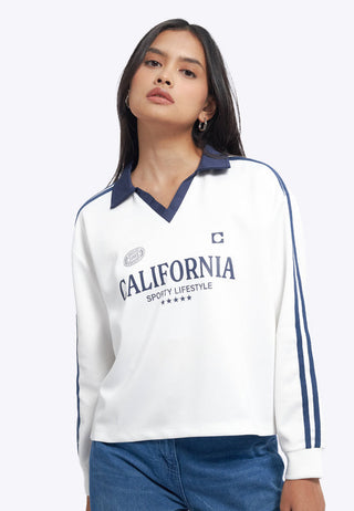 Printed Long Sleeve Loose Jersey