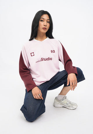 Long Sleeve Printed Jersey Top