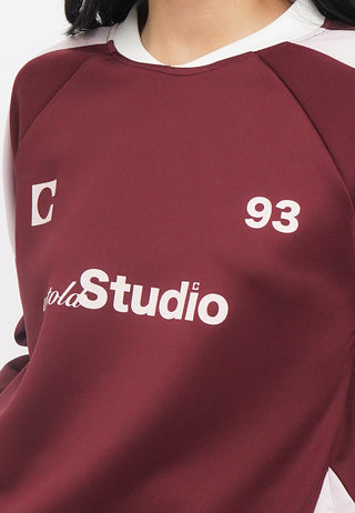 Long Sleeve Printed Jersey Top