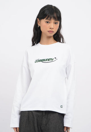 Oversized Long Sleeve Club T-Shirt
