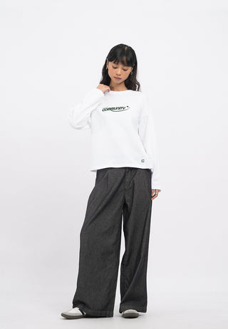 Oversized Long Sleeve Club T-Shirt