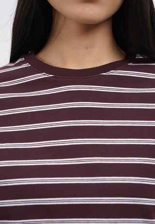 Oversized Long Sleeve Stripes T-Shirt