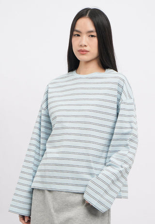 Oversized Long Sleeve Stripes T-Shirt