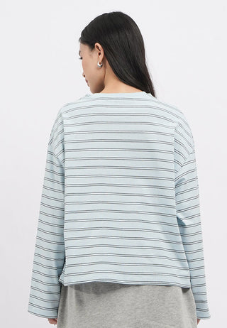 Oversized Long Sleeve Stripes T-Shirt
