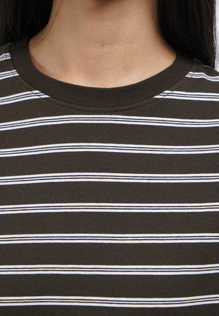 Oversized Long Sleeve Stripes T-Shirt