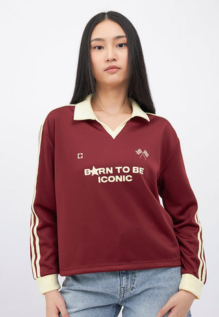 Oversized Printed Long Sleeve Jersey