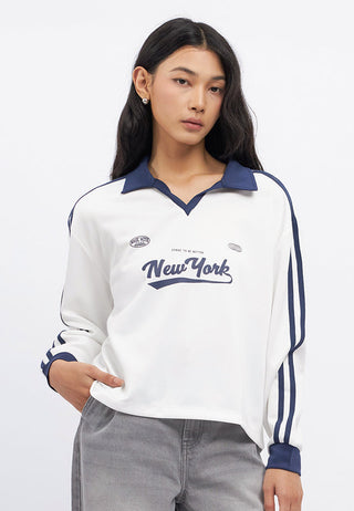 Oversized Printed Long Sleeve Jersey