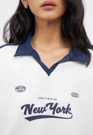 Oversized Printed Long Sleeve Jersey
