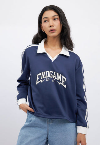 Oversized Printed Long Sleeve Jersey
